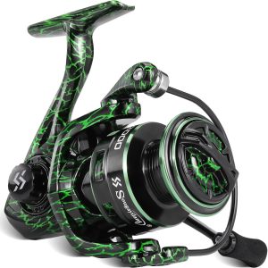 Sougayilang Fishing Reel, Ultralight Spinning Reels with Graphite Frame 5.2:1 High Speed for Saltwater or Freshwater Fishing